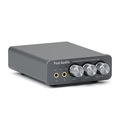 Fosi Audio K5 Pro Gaming DAC Headphone Amplifier Mini Hi-Fi Stereo Digital-to-Analog Audio Converter USB Type C/Optical/Coaxial to RCA/3.5MM AUX for PS5/PC/MAC/Computer - Image 1