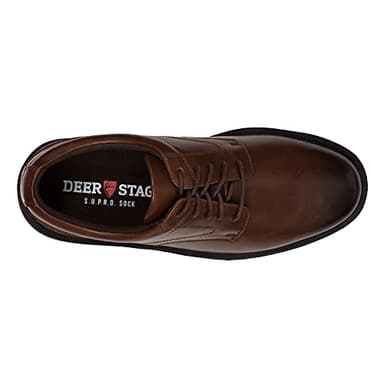 Deer Stags Men's Times Plain Toe Oxford,Brown2,8 W - Image 5