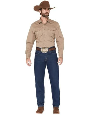 Wrangler mens Relaxed Fit Jeans, Vintage Indigo, 40W x 30L US - Image 1