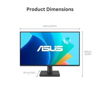 ASUS 24” (23.8-inch viewable) 1080P VA249HG Eye Care Monitor – IPS, Full HD, 99% sRGB, Frameless, 120Hz, Adaptive-Sync, 1ms, HDMI, VGA, Low Blue Light, Flicker Free, Wall Mountable, 3 yr Warranty - Image 8