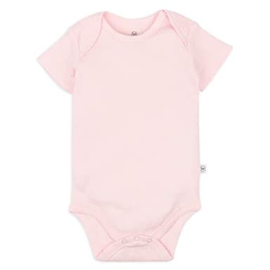 Honestbaby Organic Cotton Short Sleeve Bodysuits Multi Pack, 5 Pack Pink Ombre, 12 Months - Image 5