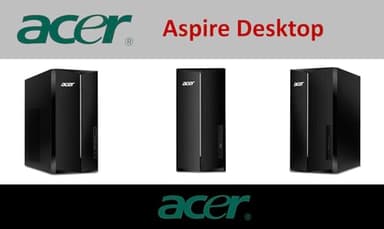 acer Aspire TC-1785-UA92 Business Desktop (Intel i5-14400, 16GB DDR5, 512GB PCIe NVMe SSD, Intel UHD, 300W PSU, WiFi 6E, Bluetooth 5.3, RJ-45, 2 HDMI, Windows 11 Pro) w/DKZ USB Port Expander - Image 2