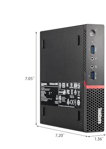 Lenovo ThinkCentre M900 Tiny Desktop mini Computer PC, Intel Core i5-6500T, 16GB RAM, 512 GB SSD, USB 3.0, Keyboard & Mouse, Windows 11 Pro (Renewed) - Image 3