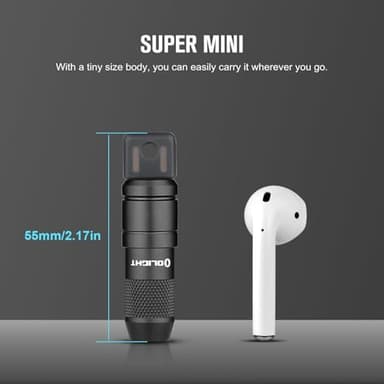 OLIGHT IMINI 2 EDC Rechargeable Keychain Flashlight 2 Pack, 50 Lumens Compact and Portable Mini LED Keyring Lights with Built-in Battery Ideal for Everyday Carry and Emergencies - Image 6