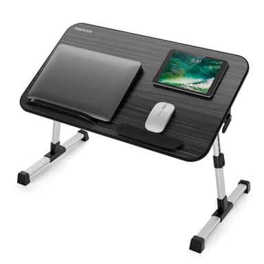 Nearpow Laptop Bed Tray Table, Adjustable Laptop Bed Stand, Portable Standing Table with Foldable Legs, Foldable Lap Tablet Table for Sofa Couch Floor - Medium Size - Image 1