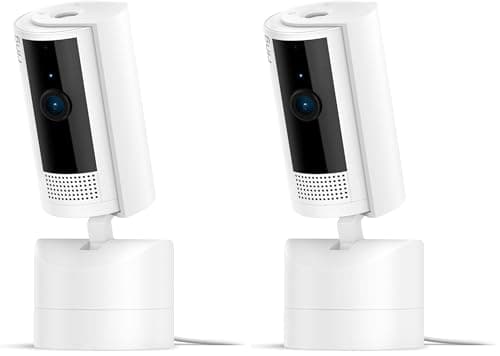 Ring Pan-Tilt Indoor Cam | See all around your home or business with 360° pan coverage, HD video, plus Two-Way Talk (2024 release) | 2-pack | White - Image 1