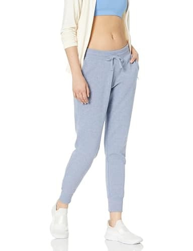 Amazon Essentials Women's Fleece Jogger Sweatpant (Available in Plus Size), Indigo Blue Heather, X-Large - Image 1