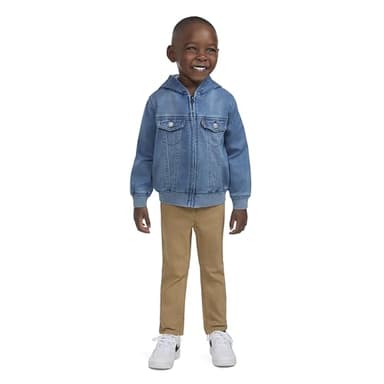 Levi's baby boys Hoodie, Sea Salt, 12 Months US - Image 2