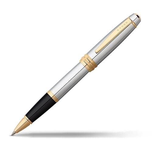 Cross Bailey Refillable Rollerball Pen Presented in a Premium Gift Box - Medium Point, Black Ink, Medalist - Image 1