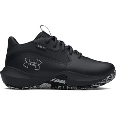 Under Armour Unisex Pre School Lockdown 7, (004) Black/Black/Metallic Silver, 3, US - Image 6