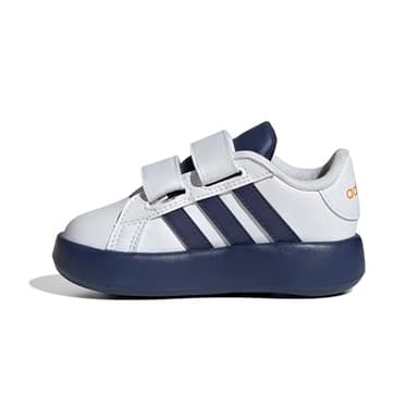 adidas Unisex-Baby Grand Court 2.0 Sportswear, White/Dark Blue/Dark Blue, 5