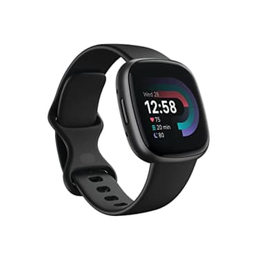 Fitbit Versa 4 Fitness Smartwatch with Daily Readiness, GPS, 24/7 Heart Rate, 40+ Exercise Modes, Sleep Tracking and more, Black/Graphite, One Size (S & L Bands Included) - Image 1