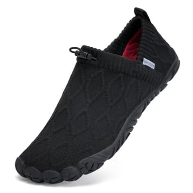 WateLves Barefoot Water Shoes Women Men Minimalist Comfortable Walking Shoes Beach Outdoor Running Sneakers (Black,37) - Image 5