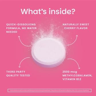 EZ Melts B12 Sublingual Vitamin 2,500 mcg, Methylcobalamin, Sugar-Free, 3-Month Supply - 1 Pack - Image 4