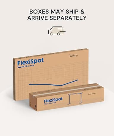 FLEXISPOT E6 Essential Bamboo 3 Stages Dual Motor 60x30 Inch Electric Height Adjustable Standing Whole-Piece Board Desk Sit Stand Up Desk (White Frame + Bamboo Desktop) - Image 9