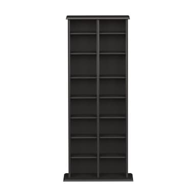 Prepac 2 Column Tall Cabinet Media Storage, 22" Wide, Black - Image 7