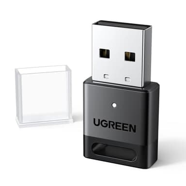 UGREEN USB Bluetooth Adapter for PC Bluetooth 5.4 Dongle Receiver EDR & BLE, Plug & Play Supports Windows 11/10/8.1, for Desktop, Laptop, Headphone,Keyboard,Mouse, Speakers,Printer - Image 1
