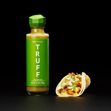 TRUFF Jalapeño Lime Hot Sauce, Gourmet Hot Sauce with Black Winter Truffles, Green Jalapeño Peppers, Black Truffle Oil, Unique Flavor Experience in a Bottle, 6 oz. - Image 3