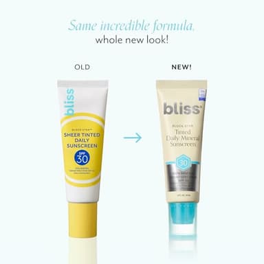 Bliss Block Star SPF 30 Daily Tinted Mineral Sunscreen with Zinc Oxide - All Skin Tones - 100% Mineral Broad Spectrum Sunscreen with Titanium Dioxide & Antioxidant Blend- 1.4 fl oz. - Image 2