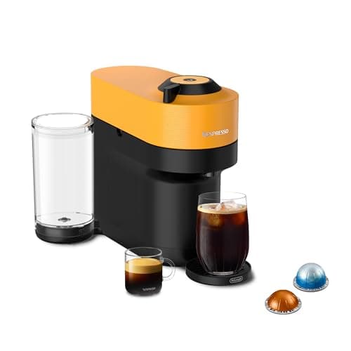 Nespresso Vertuo Pop+ Coffee and Espresso Machine by De'Longhi, Mango Yellow - Image 1