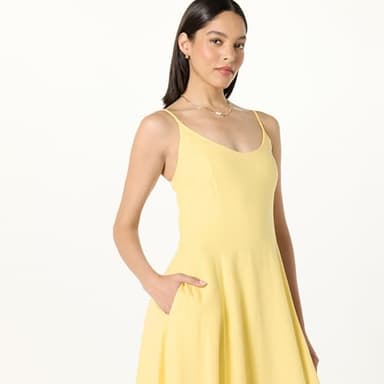 The Drop Women’s Luna Scoop Neck Linen Maxi Dress, Pale Banana, L - Image 3