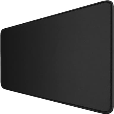 Gaming Mouse Pad, Large Desk Mouse Pad with Stitched Edges,(35.4X15.7In) Durable Non-Slip Natural Rubber Base, Waterproof Computer Keyboard Pad Mat for Esports Pros/Gamer/Desktop/Office/Home, Black - Image 1