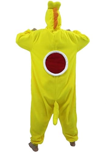 Adult Unisex Pink Yoshi Kigurumi Onesie Suit Halloween Christmas Anime Pajamas Green Yoshi Cosplay Costumes Disfraz Couple (US, Alpha, Small, Regular, Regular, Yellow) - Image 3