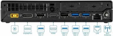Lenovo ThinkCentre M700 Tiny Desktop Computer with 24" FHD Monitor, Intel Core 6th Gen 3.2GHz, 16GB DDR4 RAM, 256GB SSD, RGB Keyboard and Mouse, WiFi, BT, Windows 10 Pro (Renewed) - Image 5