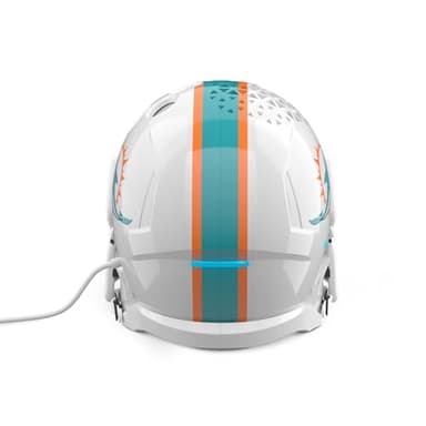 NFL Echo Dot Bundle: Includes Echo Dot | Glacier White and Limited-Edition NFL Helmet Stand | Miami Dolphins - Image 5