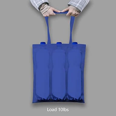 TOPDesign 24-Pack Economical 16"x15" Blue Cotton Tote Bag, Lightweight Medium Reusable Grocery Shopping Cloth Bags, Suitable for DIY, Advertising, Promotion, Gift, Activity - Image 6