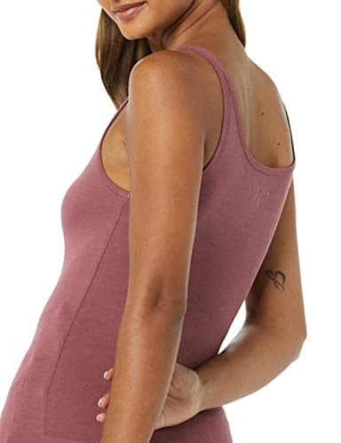 Amazon Essentials Women's Slim-Fit Thin Strap Tank Top, Pack of 2, Black/Plum, XX-Large - Image 7
