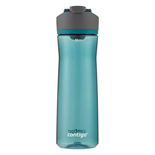 Contigo AUTOSEAL Cortland 24oz Water Bottle BPA-Free Plastic Spill Leak-Proof Lid and Carry Handle Dishwasher Safe Spirulina - Image 1