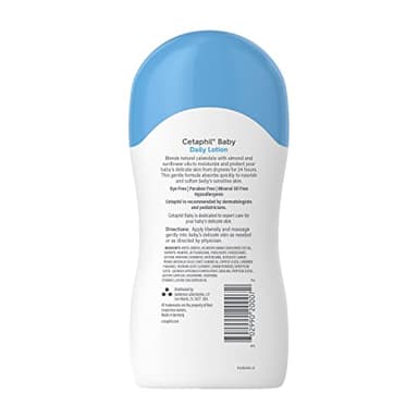 Cetaphil Baby Daily Lotion with Organic Calendula, Hypoallergenic, Sweet Almond & Sunflower Oils,6.7 Fl. Oz (Packaging May Vary) - Image 8