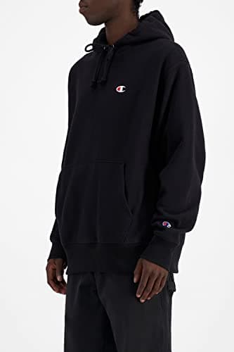 Champion mens Reverse Weave Pullover, Left Chest C Hoody, Black-y06145, X-Large US - Image 2