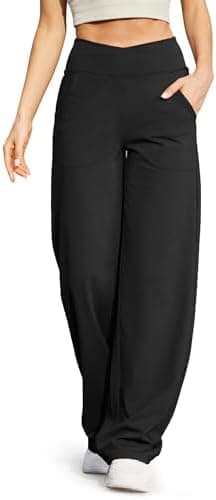 G4Free Wide Leg Pants for Women Loose Yoga Pants with Pockets Petite/Regular/Tall Stretch Casual Lounge Pants - Image 3
