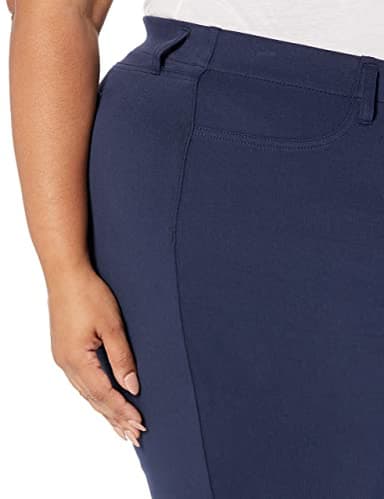 Amazon Essentials Women's Pull-On Stretchy Knit Jegging (Available in Plus Size), Navy, Large Long - Image 7