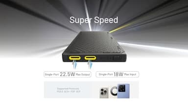 Nitecore NB10000 Gen III (Gen 3) Ultra-Slim Power Bank, 10000mAh QC Quick-Charge Dual USB-C Ports for Phones Flashlights and Headlamps, with USB-A Adapter and USB-C Cable, Including NitecoreS Sticker - Image 10