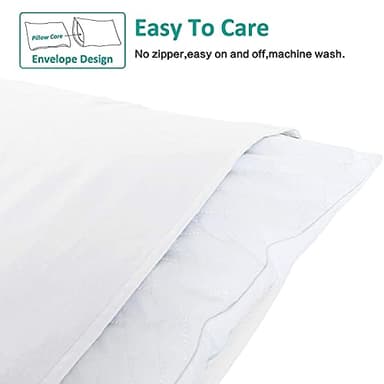 NTBAY Queen Pillowcase Set - 4 Pack Brushed Microfiber 20x30 Pillowcases - Soft, Wrinkle-Free, Fade-Resistant, Stain-Resistant, White Pillowcases with Envelope Closure - 20x30 Inches, White - Image 5