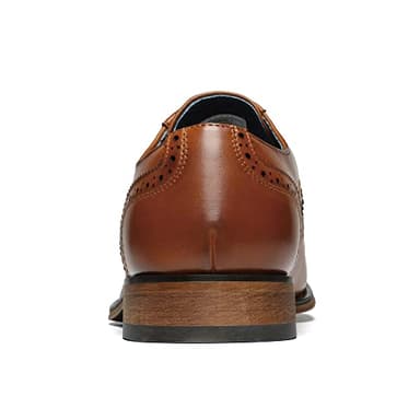 Bruno Marc Men's Lace Up Soft Cap-Toe Formal Dress Shoes,Size 12,Brown-Wingtip,Louis_2 - Image 5