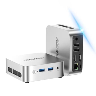 ACEMAGIC Mini Pc 11 Pro, Processor N97 (Beat N100/N95/N150) up to 3.6 GHz Mini Computers, 16GB DDR4 256GB SSD, 4K Dual Display WiFi BT VESA Micro Small Pc for Business and Home, Mini Desktop - Image 1