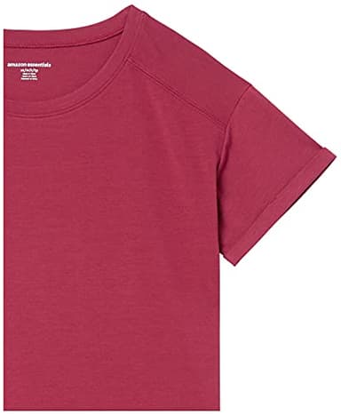Amazon Essentials Women's Studio Relaxed-Fit Lightweight Crewneck T-Shirt (Available in Plus Size), Ruby Red, X-Large - Image 9
