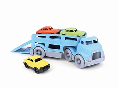 Green Toys Car Carrier, Blue - Pretend Play, Motor Skills, Kids Toy Vehicle. No BPA, phthalates, PVC. Dishwasher Safe, Recycled Plastic, Made in USA. - Image 5