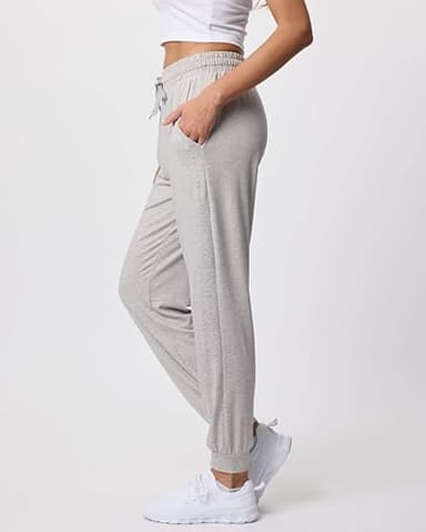 Real Essentials 3 Pack: Women's Ultra-Soft Lounge Joggers Sweatpants Athletic Yoga Pants with Pockets (Available in Plus), Set 12, 1X, Pack of 3 - Image 5