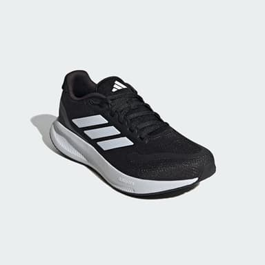 adidas Men's Run Falcon 5, Black/White/Black, 9.5 - Image 5