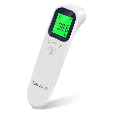 Reezbye Contactless Thermometer - Digital Forehead Thermometer for Baby, Kids and Adults,3 Color Fever Alarm, 2 in 1 Forehead & Object Mode - Image 1