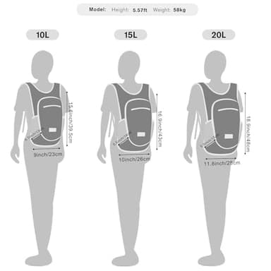 G4Free 10L/15L Hiking Backpack Lightweight Packable Hiking Daypack Small Travel Outdoor Foldable Shoulder Bag - Image 2