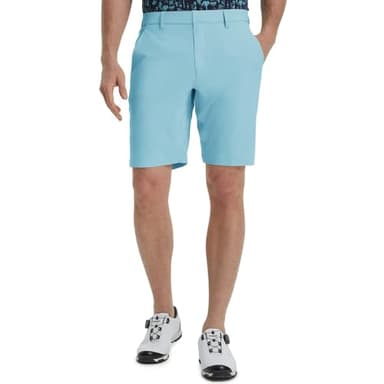 M MAELREG Mens Golf Shorts Quick Dry Fit Lightweight 9 Inch Inseam Casual Flat Front Zip Pocket Mens Dress Shorts - Image 2