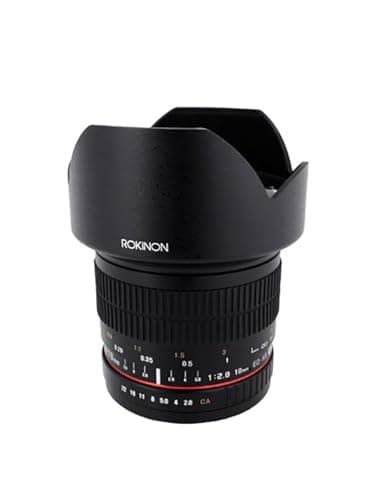 Rokinon 10mm F2.8 ED AS NCS CS Ultra Wide Angle Fixed Lens for Sony E-Mount (NEX) Cameras (10M-E) , Black - Image 1