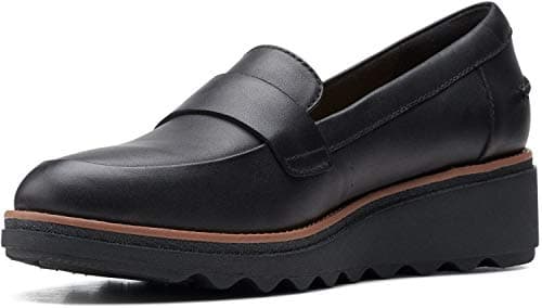 Clarks Women's Sharon Gracie Loafer, Black Soft, 11 M US - Image 1