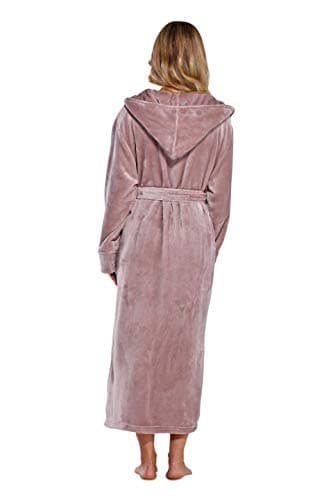 Turquaz Plush Robes For Women, Soft Warm Fleece Bathrobe for Women, Long Comfy Women's Robe - Image 3